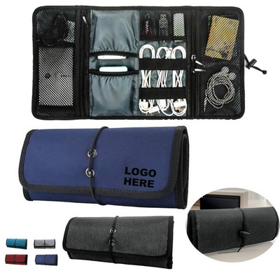 Portable Electronic Organizer Cord Pouch Travel Cable Charger Phone Accessories Organizer Bag