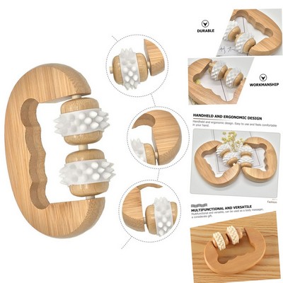 Handheld Wood Massage Roller