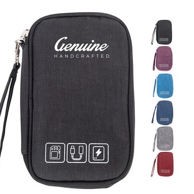 Compact Travel Cord and Charger Organizer