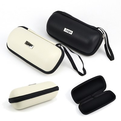 Compact Travel Tech Organizer PU Leather Hard Shell Case